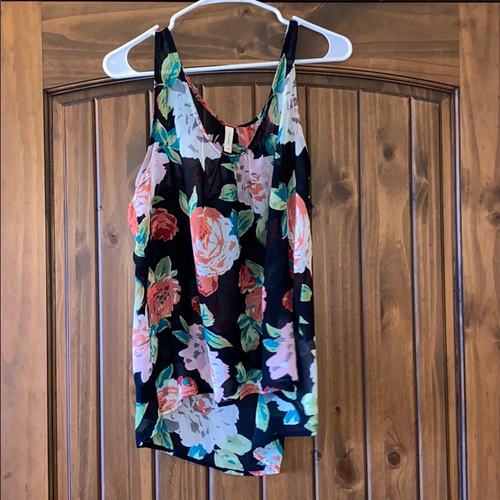 High low style crop top